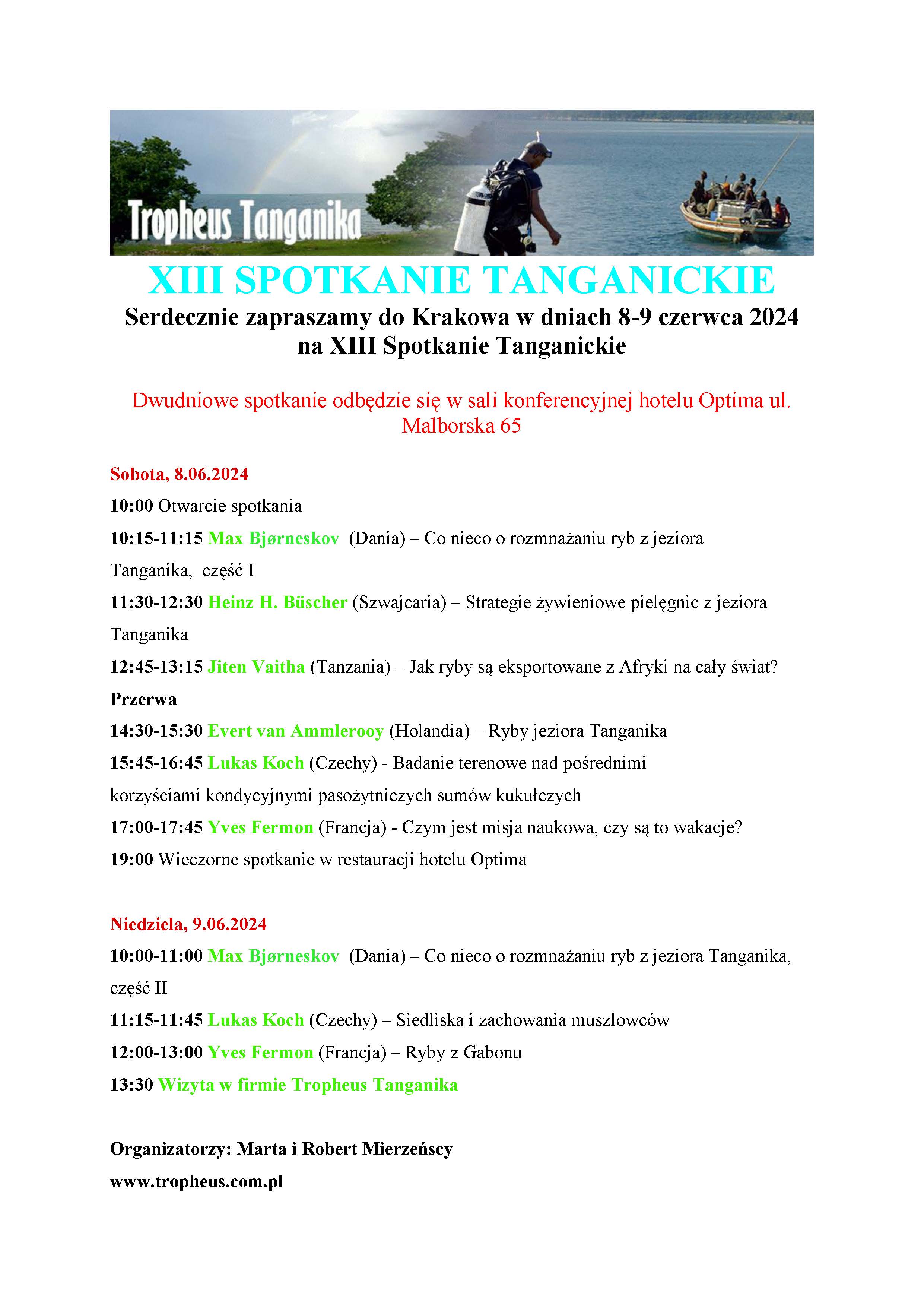 program polski SPOTKANIE TANGANICKIE 2024